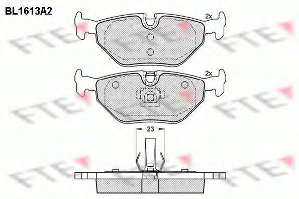 FTE BL1613A2 Тормозные колодки для BMW (Бмв) FTE BL1613A2 Тормозные колодки для BMW (Бмв)