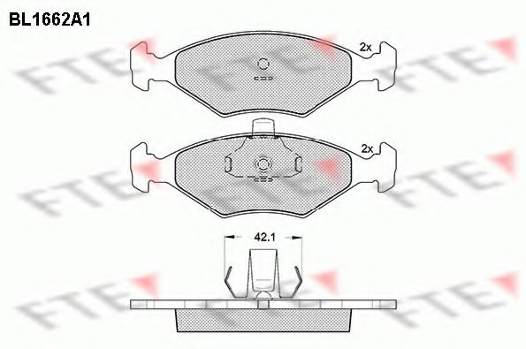 FTE BL1662A1 Тормозные колодки для FIAT (Фиат) FTE BL1662A1 Тормозные колодки для FIAT (Фиат)