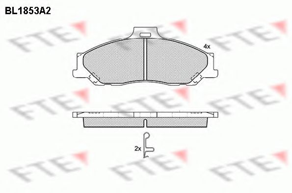 FTE BL1853A2 Тормозные колодки для MAZDA PROCEED/DRIFTER (Мазда Просид/дрифтэр) FTE BL1853A2 Тормозные колодки для MAZDA PROCEED/DRIFTER (Мазда Просид/дрифтэр)