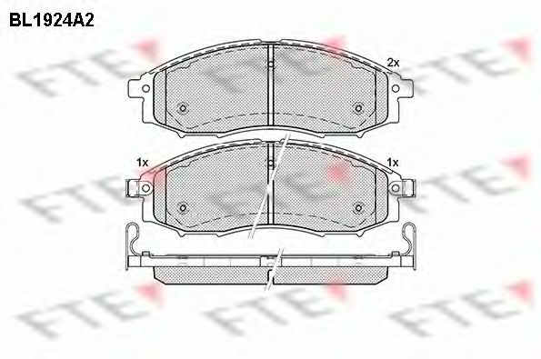 FTE BL1924A2 Тормозные колодки для NISSAN PICKUP III (Ниссан Пиcкуп 3) FTE BL1924A2 Тормозные колодки для NISSAN PICKUP III (Ниссан Пиcкуп 3)