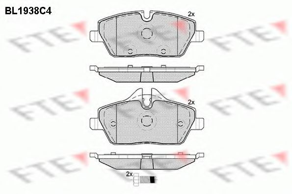 FTE BL1938C4 Тормозные колодки для MINI MINI CLUBVAN (Мини Мини cлубvан) FTE BL1938C4 Тормозные колодки для MINI MINI CLUBVAN (Мини Мини cлубvан)