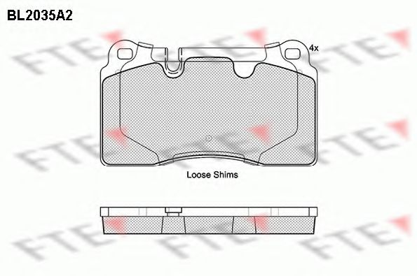 FTE BL2035A2 Тормозные колодки для VOLKSWAGEN TOUAREG (Фольксваген Туарег) FTE BL2035A2 Тормозные колодки для VOLKSWAGEN TOUAREG (Фольксваген Туарег)