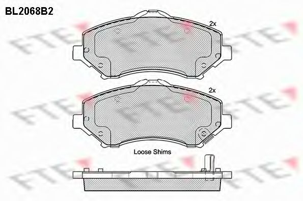 FTE BL2068B2 Тормозные колодки для DODGE JOURNEY (Додж Жоурнэъ) FTE BL2068B2 Тормозные колодки для DODGE JOURNEY (Додж Жоурнэъ)