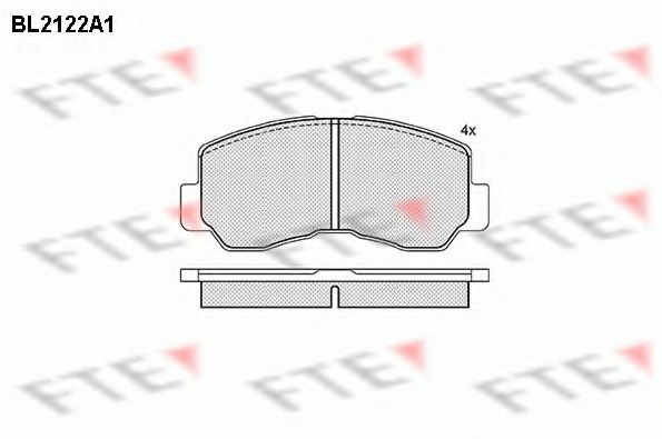 FTE BL2122A1 Тормозные колодки для MITSUBISHI MONTERO (Митсубиши/митсубиси Монтэро) FTE BL2122A1 Тормозные колодки для MITSUBISHI MONTERO (Митсубиши/митсубиси Монтэро)