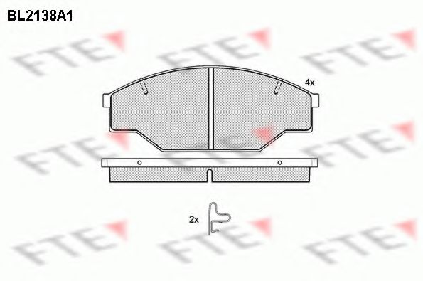 FTE BL2138A1 Тормозные колодки для VOLKSWAGEN TARO (Фольксваген Таро) FTE BL2138A1 Тормозные колодки для VOLKSWAGEN TARO (Фольксваген Таро)