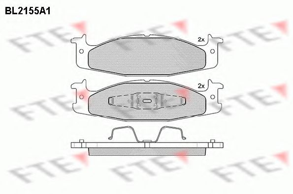 FTE BL2155A1 Тормозные колодки для FORD-USA (Форд-уса) FTE BL2155A1 Тормозные колодки для FORD-USA (Форд-уса)