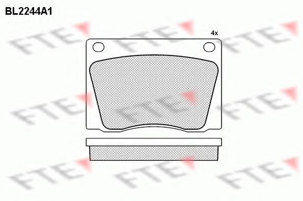 FTE BL2244A1 Тормозные колодки для ROVER 2000-3500 (Ровер 2000-3500) FTE BL2244A1 Тормозные колодки для ROVER 2000-3500 (Ровер 2000-3500)