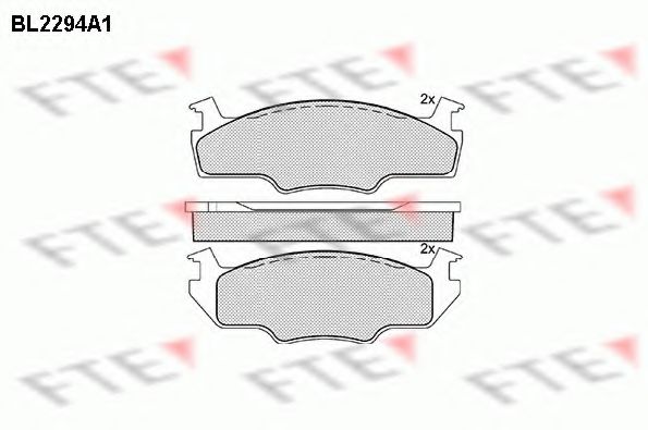 FTE BL2294A1 Тормозные колодки для VOLKSWAGEN JETTA (Фольксваген Жэтта) FTE BL2294A1 Тормозные колодки для VOLKSWAGEN JETTA (Фольксваген Жэтта)