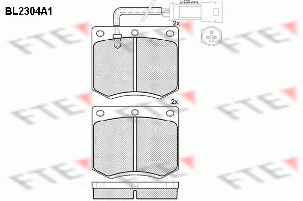 FTE BL2304A1 Тормозные колодки для FORD GRANADA (Форд Гранада) FTE BL2304A1 Тормозные колодки для FORD GRANADA (Форд Гранада)