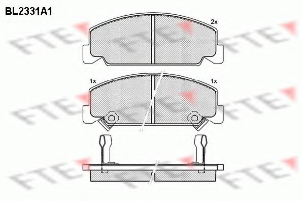 FTE BL2331A1 Тормозные колодки для HONDA ACCORD II (Хонда Аccорд 2) FTE BL2331A1 Тормозные колодки для HONDA ACCORD II (Хонда Аccорд 2)