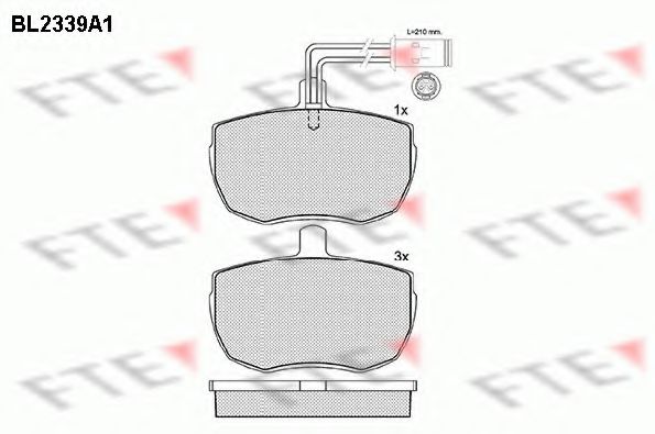 FTE BL2339A1 Тормозные колодки для ROVER 2000-3500 (Ровер 2000-3500) FTE BL2339A1 Тормозные колодки для ROVER 2000-3500 (Ровер 2000-3500)