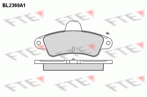 FTE BL2369A1 Тормозные колодки для FORD MONDEO (Форд Мондэо) FTE BL2369A1 Тормозные колодки для FORD MONDEO (Форд Мондэо)