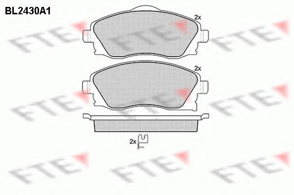 FTE BL2430A1 Тормозные колодки для OPEL VITA C (Опель Vита c) FTE BL2430A1 Тормозные колодки для OPEL VITA C (Опель Vита c)