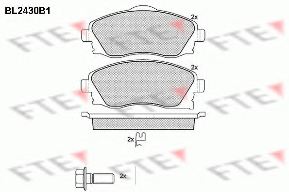 FTE BL2430B1 Тормозные колодки для OPEL VITA C (Опель Vита c) FTE BL2430B1 Тормозные колодки для OPEL VITA C (Опель Vита c)