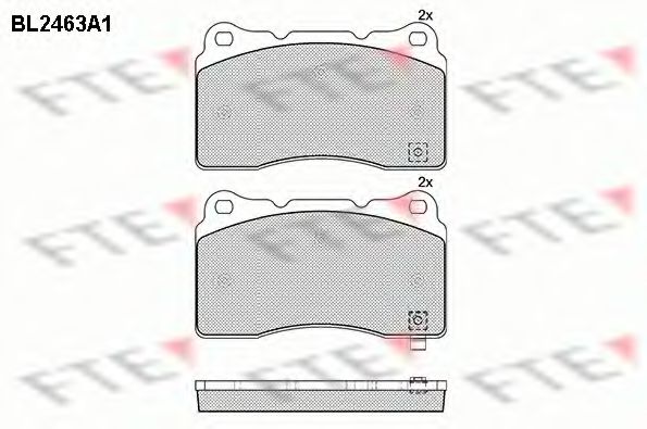 FTE BL2463A1 Тормозные колодки для CADILLAC ATS (Кадилак Ац) FTE BL2463A1 Тормозные колодки для CADILLAC ATS (Кадилак Ац)
