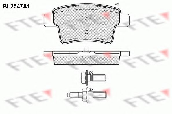 FTE BL2547A1 Тормозные колодки для CITROËN C4 PICASSO I (CитроËн С4 пикассо 1) FTE BL2547A1 Тормозные колодки для CITROËN C4 PICASSO I (CитроËн С4 пикассо 1)