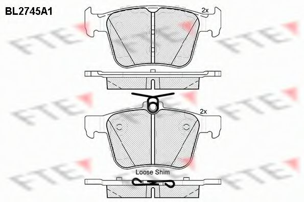 FTE BL2745A1 Тормозные колодки для VOLKSWAGEN (Фольксваген) FTE BL2745A1 Тормозные колодки для VOLKSWAGEN (Фольксваген)