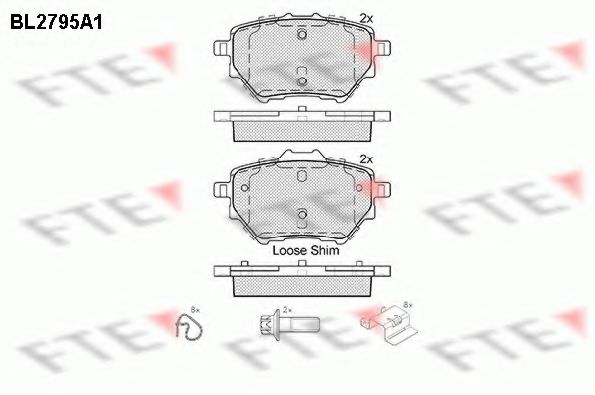 FTE BL2795A1 Тормозные колодки для CITROËN C4 PICASSO II (CитроËн С4 пикассо 2) FTE BL2795A1 Тормозные колодки для CITROËN C4 PICASSO II (CитроËн С4 пикассо 2)