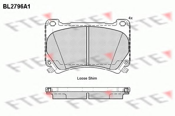 FTE BL2796A1 Тормозные колодки для HYUNDAI FLUIDIC ELANTRA (Хендай Флуидиc элантра) FTE BL2796A1 Тормозные колодки для HYUNDAI FLUIDIC ELANTRA (Хендай Флуидиc элантра)