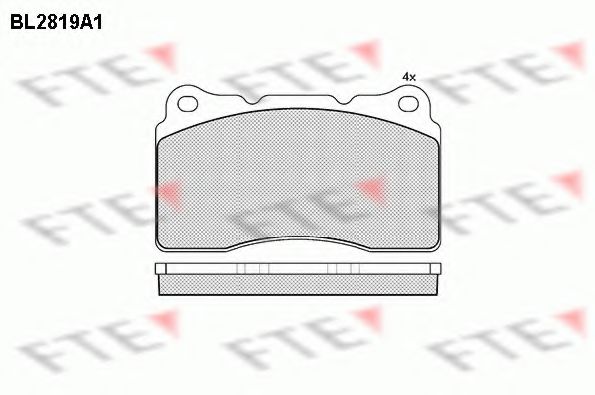 FTE BL2819A1 Тормозные колодки для RENAULT MEGANE III (Рено Меган 3) FTE BL2819A1 Тормозные колодки для RENAULT MEGANE III (Рено Меган 3)