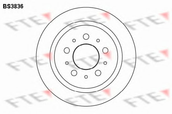 FTE BS3836 Тормозной диск для VOLVO 960 (Вольво 960) FTE BS3836 Тормозной диск для VOLVO 960 (Вольво 960)