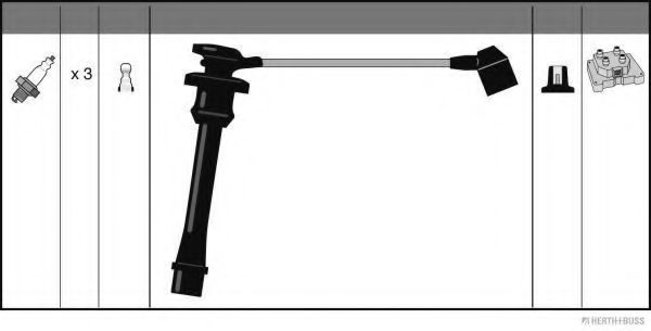 HERTH+BUSS JAKOPARTS J5382061 Комплект проводов зажигания для LEXUS ES (Лексус Эс) HERTH+BUSS JAKOPARTS J5382061 Комплект проводов зажигания для LEXUS ES (Лексус Эс)