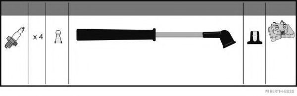 HERTH+BUSS JAKOPARTS J5383045 Комплект проводов зажигания для MAZDA PROCEED (Мазда Просид) HERTH+BUSS JAKOPARTS J5383045 Комплект проводов зажигания для MAZDA PROCEED (Мазда Просид)