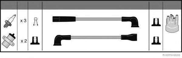 HERTH+BUSS JAKOPARTS J5387012 Комплект проводов зажигания для SUBARU (Субару) HERTH+BUSS JAKOPARTS J5387012 Комплект проводов зажигания для SUBARU (Субару)