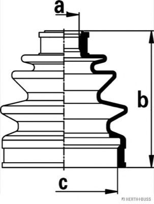 HERTH+BUSS JAKOPARTS J2860902 Комплект пылника, приводной вал со стороны колеса для CHEVROLET (Шевроле) HERTH+BUSS JAKOPARTS J2860902 Комплект пылника, приводной вал со стороны колеса для CHEVROLET (Шевроле)