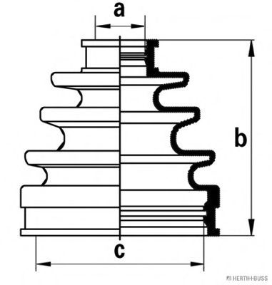 HERTH+BUSS JAKOPARTS J2862001 Комплект пылника, приводной вал со стороны колеса для TOYOTA CELICA (Тойота/тоета Cэлиcа) HERTH+BUSS JAKOPARTS J2862001 Комплект пылника, приводной вал со стороны колеса для TOYOTA CELICA (Тойота/тоета Cэлиcа)