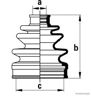 HERTH+BUSS JAKOPARTS J2864021 Комплект пылника, приводной вал со стороны колеса для HONDA HR-V (Хонда Хр-v) HERTH+BUSS JAKOPARTS J2864021 Комплект пылника, приводной вал со стороны колеса для HONDA HR-V (Хонда Хр-v)