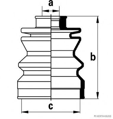 HERTH+BUSS JAKOPARTS J2868000 Комплект пылника, приводной вал со стороны колеса для SUBARU JUSTY II (Субару Жустъ 2) HERTH+BUSS JAKOPARTS J2868000 Комплект пылника, приводной вал со стороны колеса для SUBARU JUSTY II (Субару Жустъ 2)