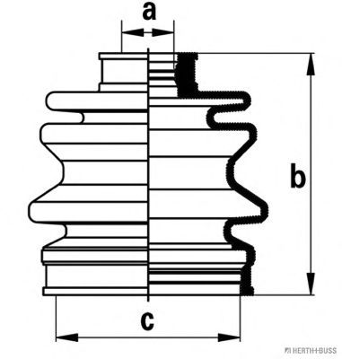 HERTH+BUSS JAKOPARTS J2868002 Комплект пылника, приводной вал со стороны колеса для SUZUKI (Сузуки) HERTH+BUSS JAKOPARTS J2868002 Комплект пылника, приводной вал со стороны колеса для SUZUKI (Сузуки)
