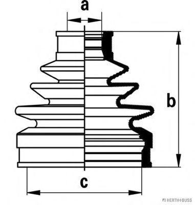 HERTH+BUSS JAKOPARTS J2868004 Комплект пылника, приводной вал со стороны колеса для SUZUKI LIANA (Сузуки Лиана) HERTH+BUSS JAKOPARTS J2868004 Комплект пылника, приводной вал со стороны колеса для SUZUKI LIANA (Сузуки Лиана)