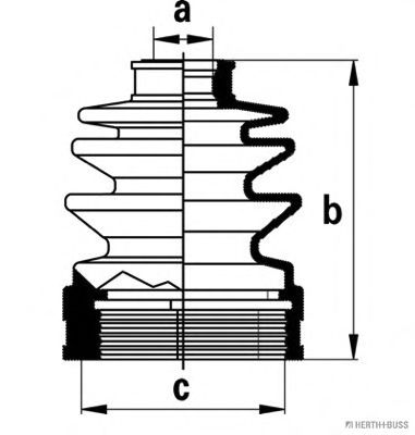 HERTH+BUSS JAKOPARTS J2886000 Комплект пылника, приводной вал со стороны коробки передач для DAIHATSU MIRA V (Дайхатсу Мира v) HERTH+BUSS JAKOPARTS J2886000 Комплект пылника, приводной вал со стороны коробки передач для DAIHATSU MIRA V (Дайхатсу Мира v)