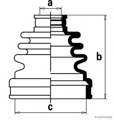 HERTH+BUSS JAKOPARTS J2888012 Комплект пылника, приводной вал со стороны коробки передач для SUZUKI LIANA (Сузуки Лиана) HERTH+BUSS JAKOPARTS J2888012 Комплект пылника, приводной вал со стороны коробки передач для SUZUKI LIANA (Сузуки Лиана)