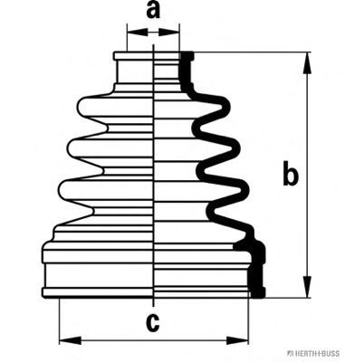 HERTH+BUSS JAKOPARTS J2888013 Комплект пылника, приводной вал со стороны коробки передач для SUZUKI LIANA (Сузуки Лиана) HERTH+BUSS JAKOPARTS J2888013 Комплект пылника, приводной вал со стороны коробки передач для SUZUKI LIANA (Сузуки Лиана)