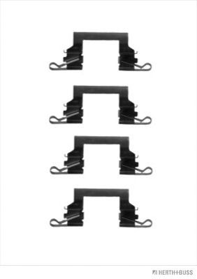 HERTH+BUSS JAKOPARTS J3661022 Комплектующие, колодки дискового тормоза передний мост для INFINITI QX (Инфинити Qx) HERTH+BUSS JAKOPARTS J3661022 Комплектующие, колодки дискового тормоза передний мост для INFINITI QX (Инфинити Qx)