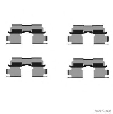HERTH+BUSS JAKOPARTS J3668007 Комплектующие, колодки дискового тормоза<br >задний мост 