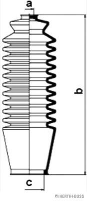 HERTH+BUSS JAKOPARTS J4102038 Комплект пылника, рулевое управление справа для TOYOTA COROLLA (Тойота/тоета Cоролла) HERTH+BUSS JAKOPARTS J4102038 Комплект пылника, рулевое управление справа для TOYOTA COROLLA (Тойота/тоета Cоролла)