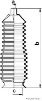 HERTH+BUSS JAKOPARTS J4103006 Комплект пылника, рулевое управление справа для MAZDA (Мазда) HERTH+BUSS JAKOPARTS J4103006 Комплект пылника, рулевое управление справа для MAZDA (Мазда)