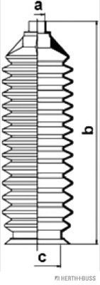 HERTH+BUSS JAKOPARTS J4103010 Комплект пылника, рулевое управление справа для MAZDA 323 C IV (Мазда 323 c иv) HERTH+BUSS JAKOPARTS J4103010 Комплект пылника, рулевое управление справа для MAZDA 323 C IV (Мазда 323 c иv)