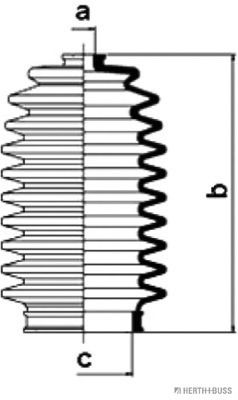 HERTH+BUSS JAKOPARTS J4104009 Комплект пылника, рулевое управление справа для HONDA LEGEND III (Хонда Лэгэнд 3) HERTH+BUSS JAKOPARTS J4104009 Комплект пылника, рулевое управление справа для HONDA LEGEND III (Хонда Лэгэнд 3)