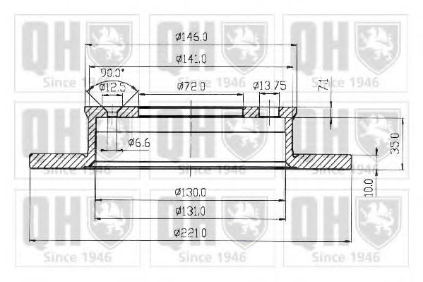 QUINTON HAZELL BDC3120 Тормозной диск для FORD FIESTA (Форд Фиэста) QUINTON HAZELL BDC3120 Тормозной диск для FORD FIESTA (Форд Фиэста)
