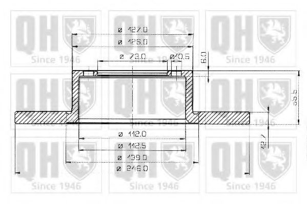 QUINTON HAZELL BDC3154 Тормозной диск для OPEL MANTA B CC (Опель Манта б cc) QUINTON HAZELL BDC3154 Тормозной диск для OPEL MANTA B CC (Опель Манта б cc)