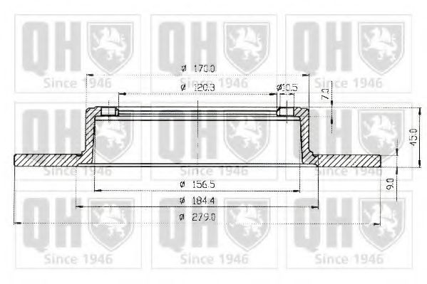 QUINTON HAZELL BDC3200 Тормозной диск для FIAT (Фиат) QUINTON HAZELL BDC3200 Тормозной диск для FIAT (Фиат)