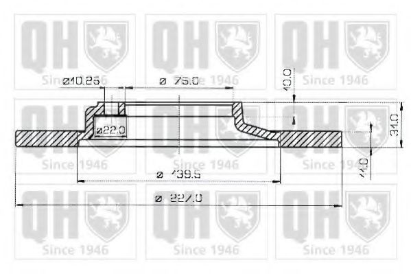 QUINTON HAZELL BDC3217 Тормозной диск для MAZDA GLC II (Мазда Глc 2) QUINTON HAZELL BDC3217 Тормозной диск для MAZDA GLC II (Мазда Глc 2)
