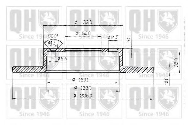 QUINTON HAZELL BDC3240 Тормозной диск для OPEL CORSA A (Опель Cорса а) QUINTON HAZELL BDC3240 Тормозной диск для OPEL CORSA A (Опель Cорса а)