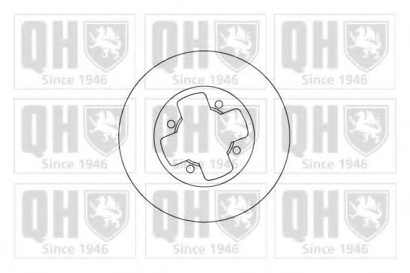 QUINTON HAZELL BDC3363 Тормозной диск 