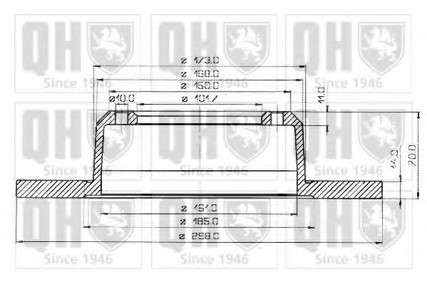 QUINTON HAZELL BDC3473 Тормозной диск для LAND ROVER DEFENDER (Ленд ровер/лэнд ровер Дэфэндэр) QUINTON HAZELL BDC3473 Тормозной диск для LAND ROVER DEFENDER (Ленд ровер/лэнд ровер Дэфэндэр)